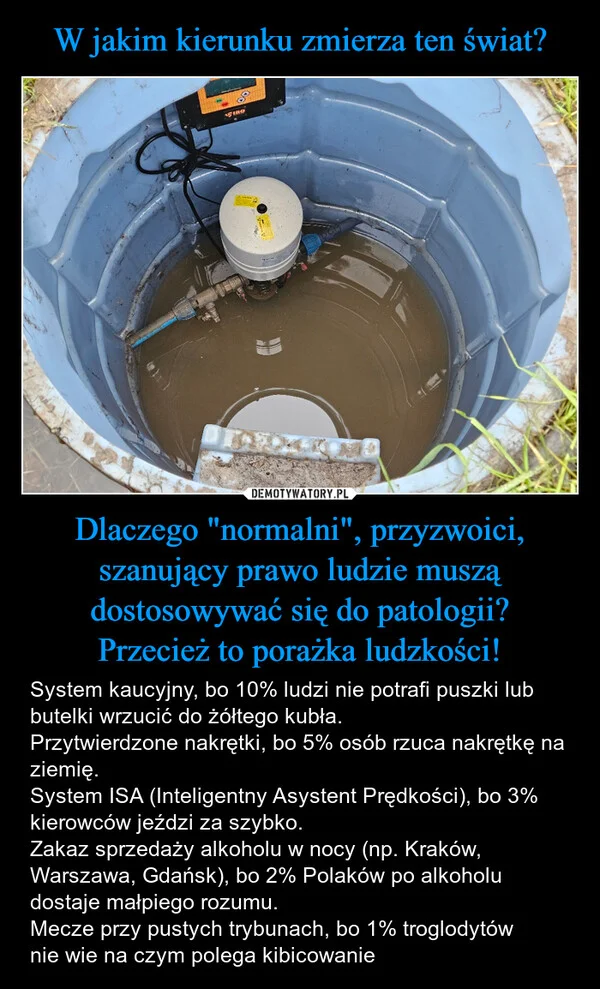 
    W jakim kierunku zmierza ten świat? Dlaczego 