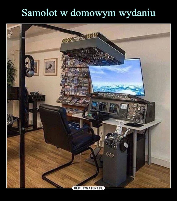 
    Samolot w domowym wydaniu