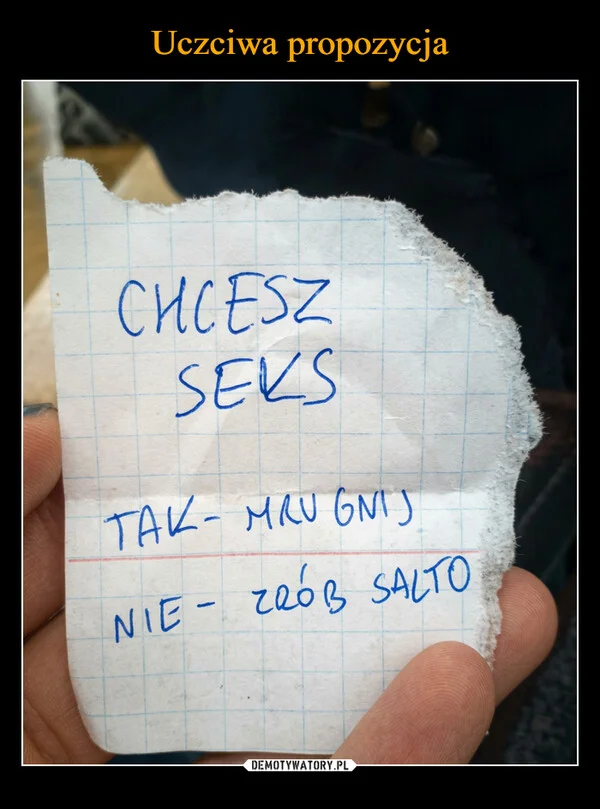 
    Uczciwa propozycja