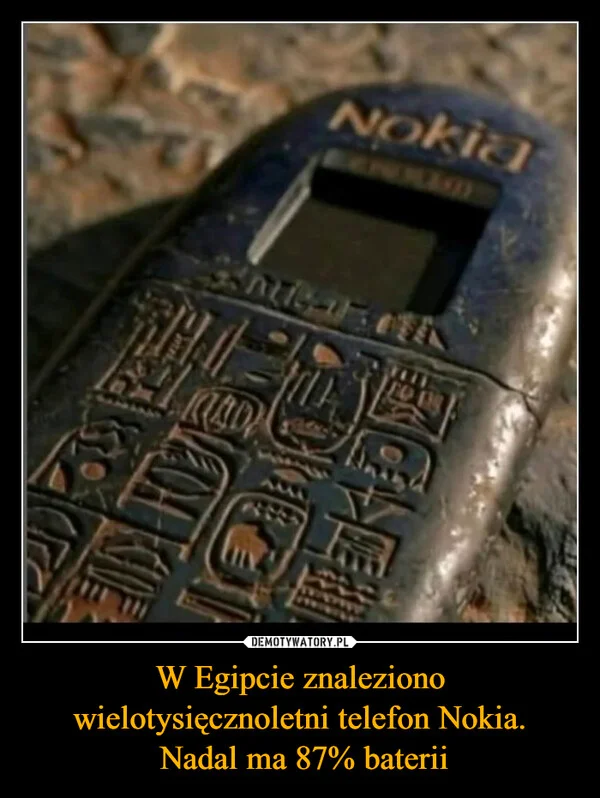 
    W Egipcie znaleziono wielotysięcznoletni telefon Nokia. Nadal ma 87% baterii