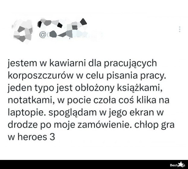 
    Bardzo skupiony mężczyzna 