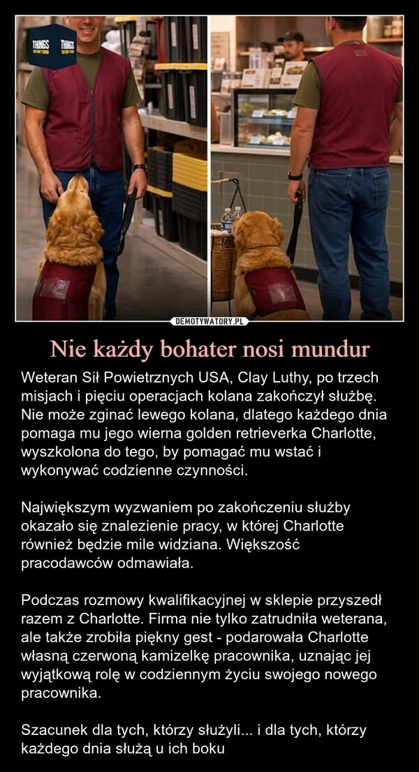 
    Nie każdy bohater nosi mundur