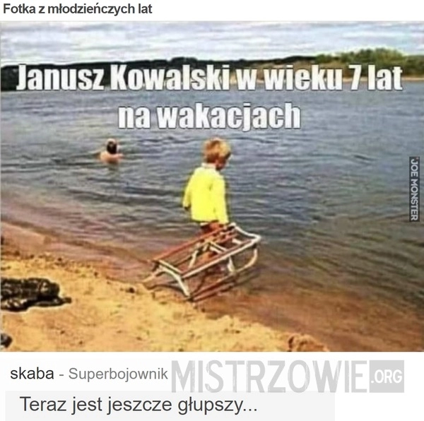 
    Fotka z młodzieńczych lat