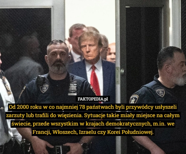 
    Od 2000 roku w co najmniej 78 państwach byli przywódcy usłyszeli zarzuty