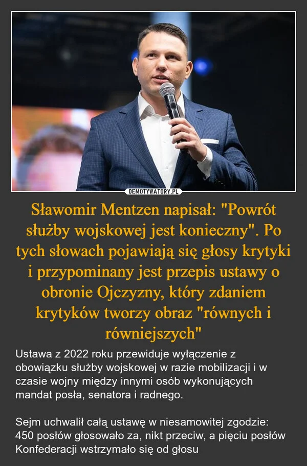 
    Sławomir Mentzen napisał: 