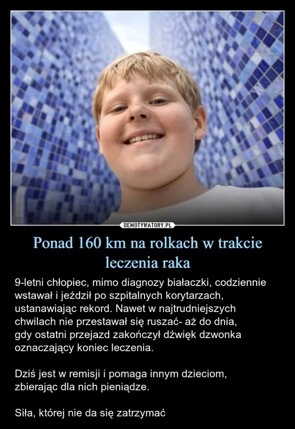 
    Ponad 160 km na rolkach w trakcie leczenia raka