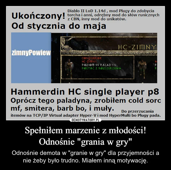 
    Spełniłem marzenie z młodości! Odnośnie 