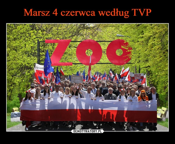 
    Marsz 4 czerwca według TVP