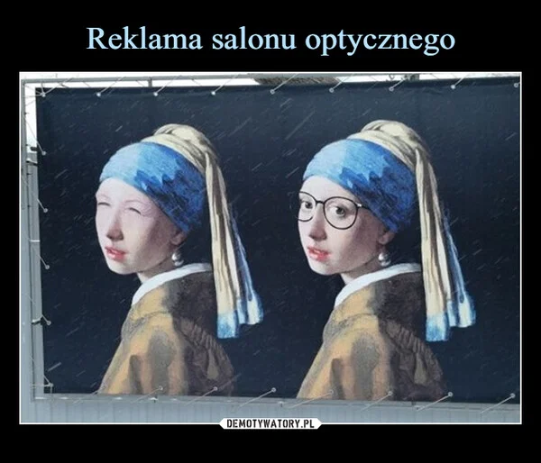 Reklama salonu optycznego