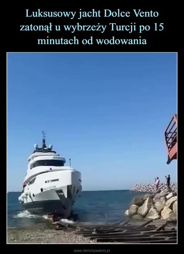 
    Luksusowy jacht Dolce Vento zatonął u wybrzeży Turcji po 15 minutach od wodowania