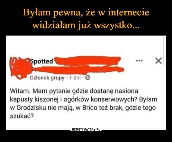 
    Byłam pewna, że w internecie widziałam już wszystko...