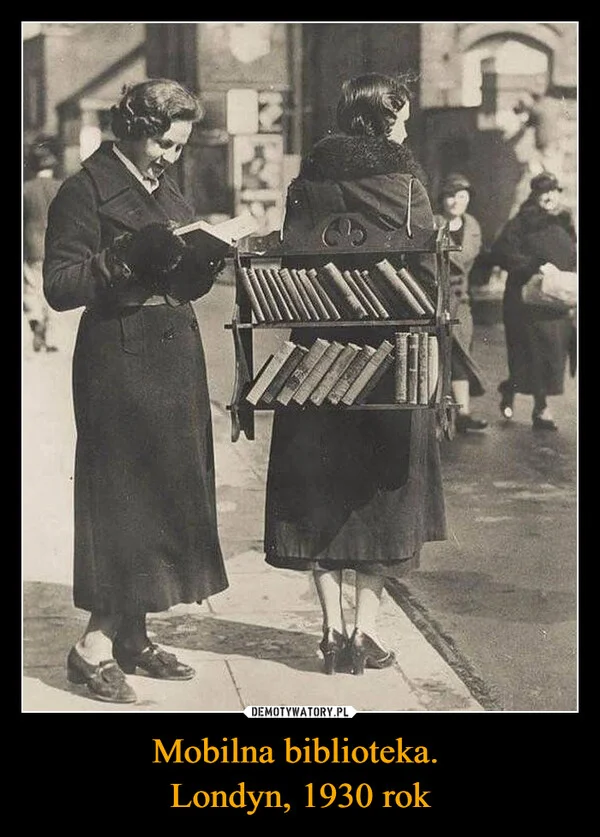 
    Mobilna biblioteka. Londyn, 1930 rok