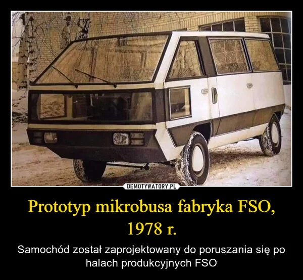 
    Prototyp mikrobusa fabryka FSO, 1978 r.