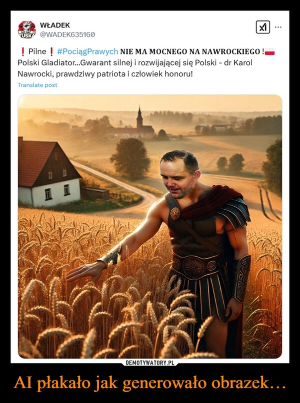 
    AI płakało jak generowało obrazek…