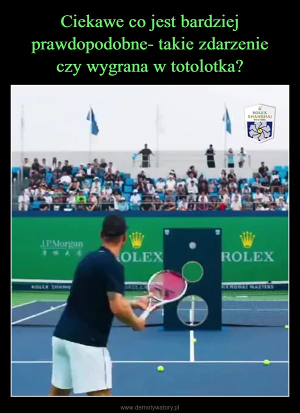 
    Ciekawe co jest bardziej prawdopodobne- takie zdarzenie czy wygrana w totolotka?