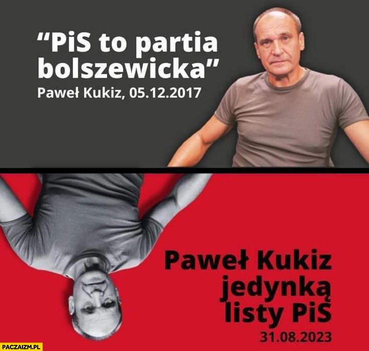 
    Kukiz: PiS to partia bolszewicka, Paweł Kukiz jedynką listy PiS