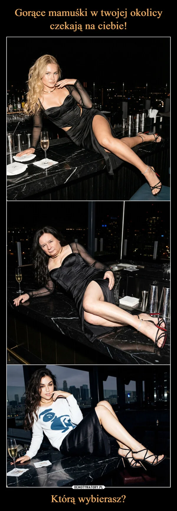 
    Gorące mamuśki w twojej okolicy czekają na ciebie! Którą wybierasz?