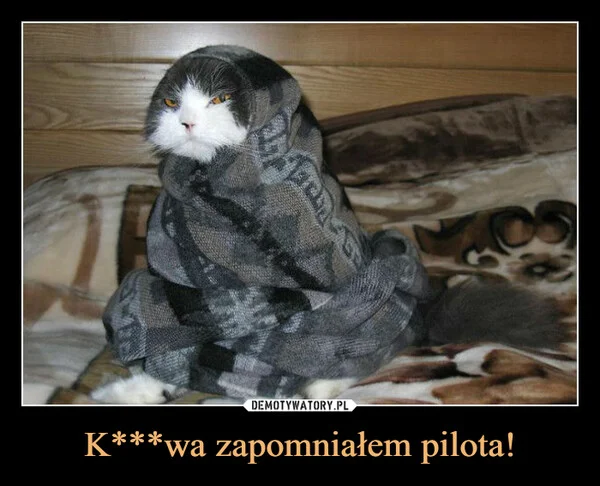 K***wa zapomniałem pilota!
