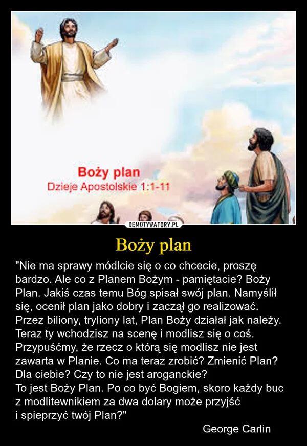 
    Boży plan