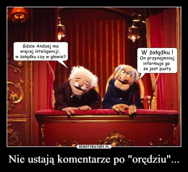 
    Nie ustają komentarze po "orędziu"...