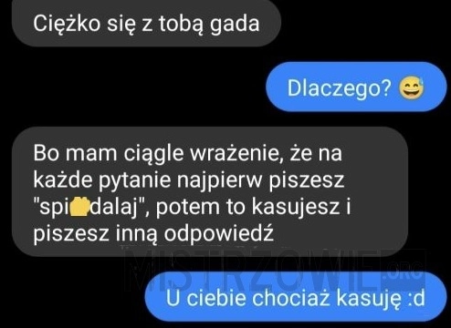 
    Ciężko się z...