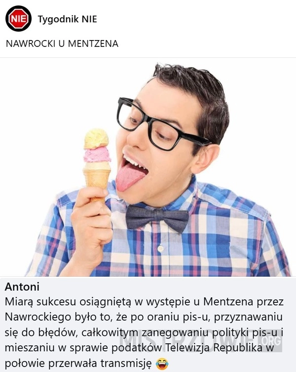 
    Nawrocki u Mentzena