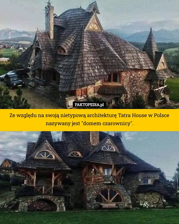 
    Ze względu na swoją nietypową architekturę Tatra House w Polsce nazywany