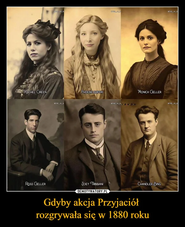 
    Gdyby akcja Przyjaciół rozgrywała się w 1880 roku