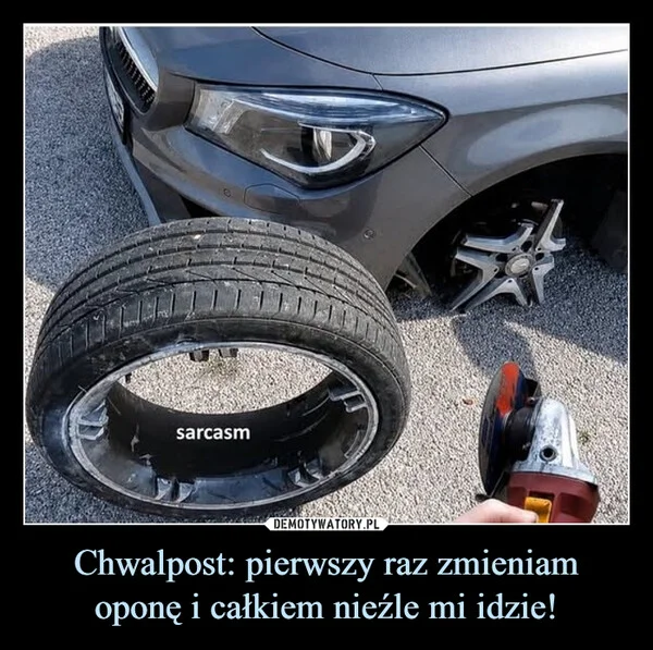 Chwalpost: pierwszy raz zmieniam oponę i całkiem nieźle mi idzie!