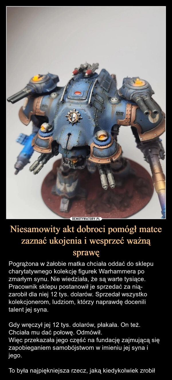 
    Niesamowity akt dobroci pomógł matce zaznać ukojenia i wesprzeć ważną sprawę