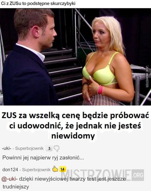 
    Ci z ZUSu to podstępne skurczybyki