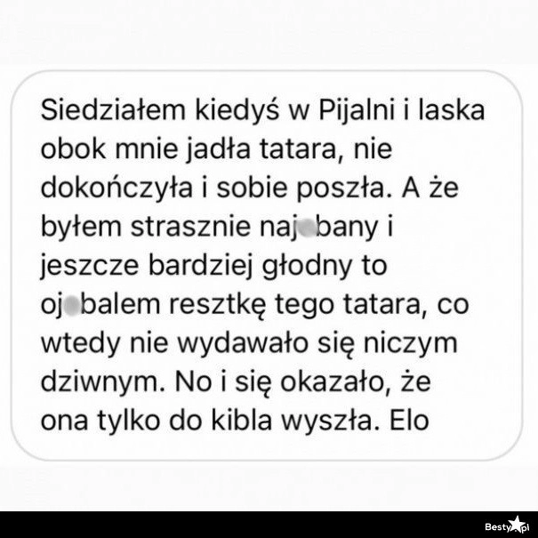 
    Tatar w pijalni 