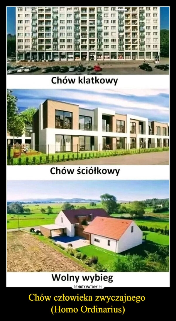 
    Chów człowieka zwyczajnego 
(Homo Ordinarius)