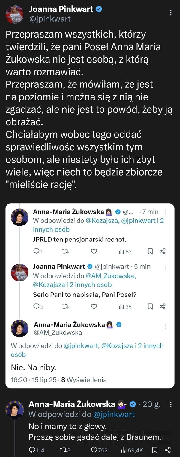 
    Rechot podczas rozmowy z Braunem