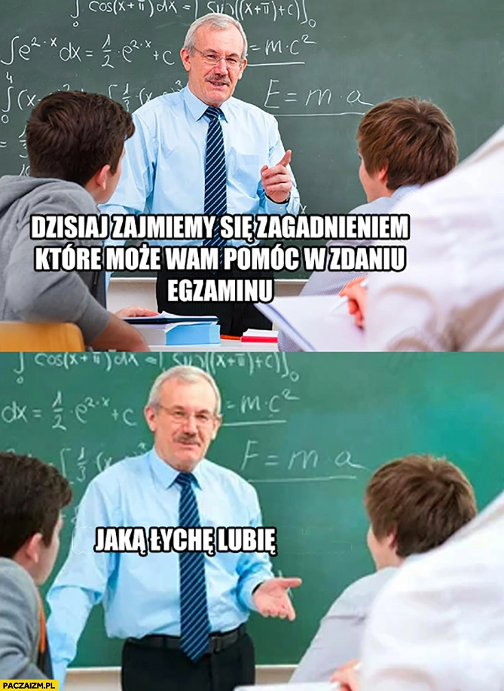 
    Dzisiaj zajmiemy się zagadnieniem które może wam pomóc w zdaniu egzaminu jaka łychę lubię studia wykładowca