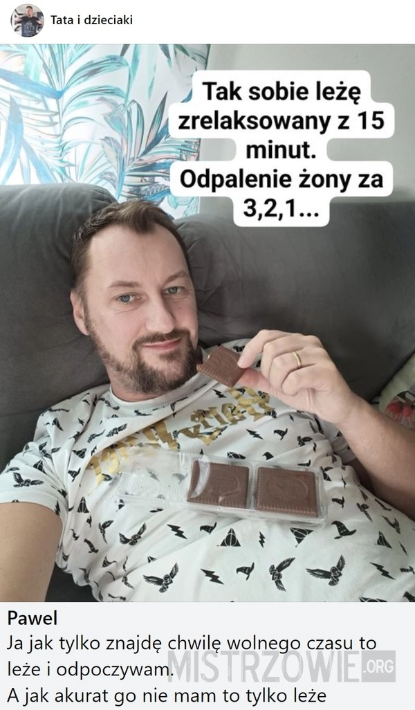 
    Tak sobie leżę...