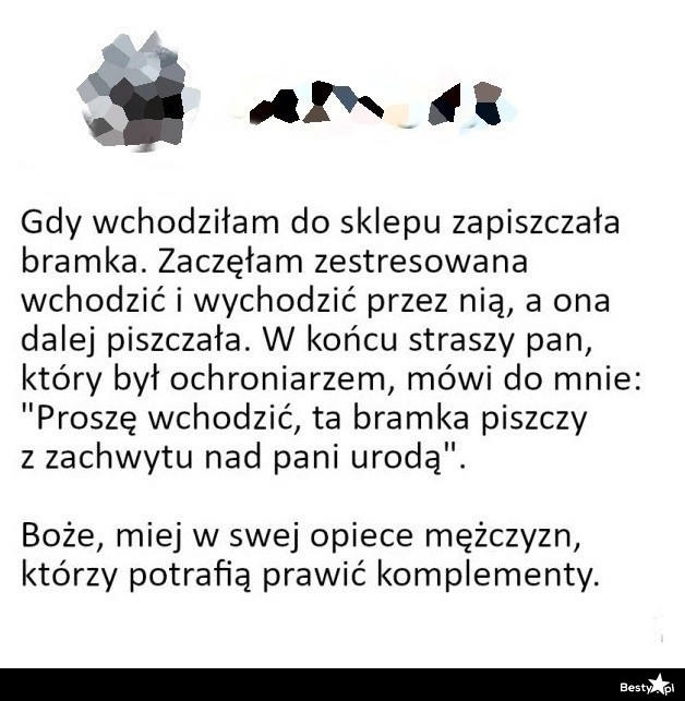 
    Piszcząca bramka w sklepie 