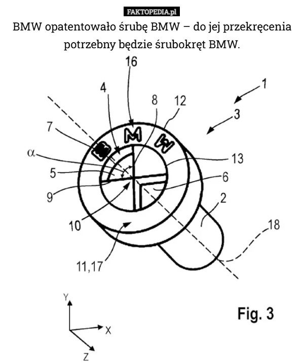 
    BMW opatentowało śrubę BMW – do jej przekręcenia potrzebny będzie śrubokręt