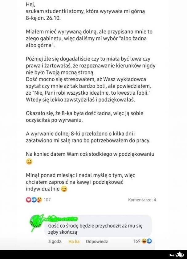 
    Studentka stomatologii poszukiwana 