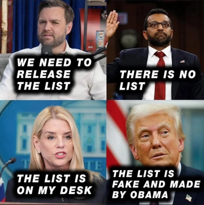 
    The evolution of Epstein's list