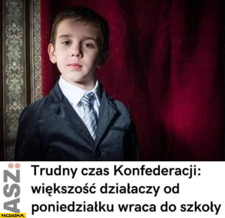 Trudny czas konfederacji większość działaczy od poniedziałku wraca do szkoły Asz dziennik