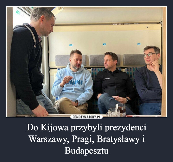 
    Do Kijowa przybyli prezydenci Warszawy, Pragi, Bratysławy i Budapesztu 