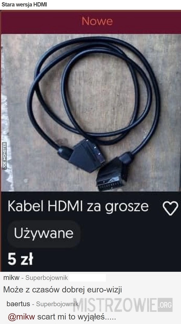 
    Stara wersja HDMI