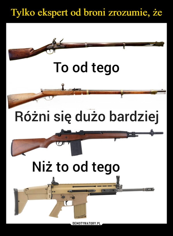 
    Tylko ekspert od broni zrozumie, że