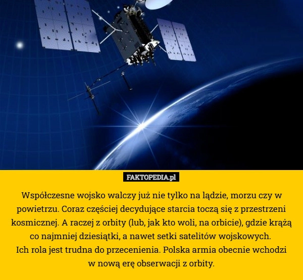 
    Współczesne wojsko walczy już nie tylko na lądzie, morzu czy w powietrzu.
