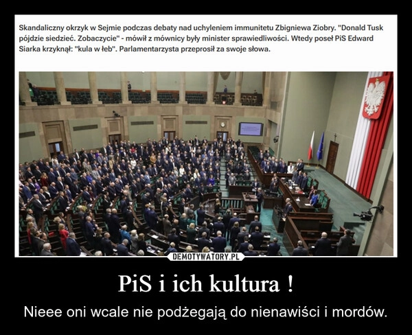 
    PiS i ich kultura !