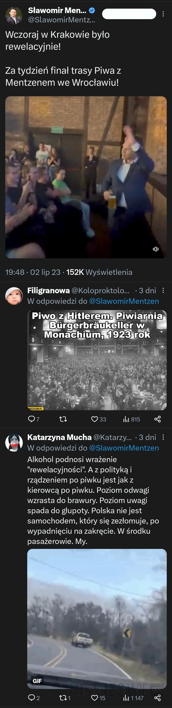 
    Piwo z Mentzenem