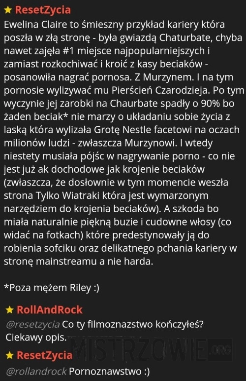 
    Przykład kariery