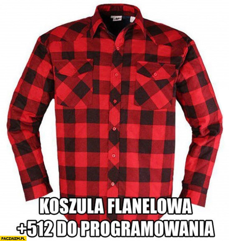 
    Koszula flanelowa w kratę +512 do programowania