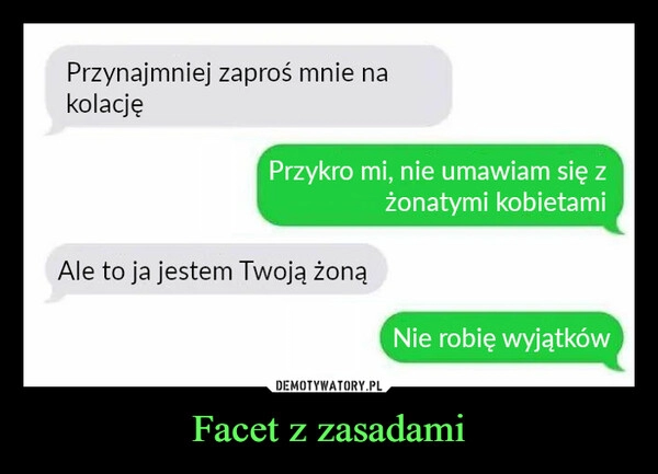 
    Facet z zasadami